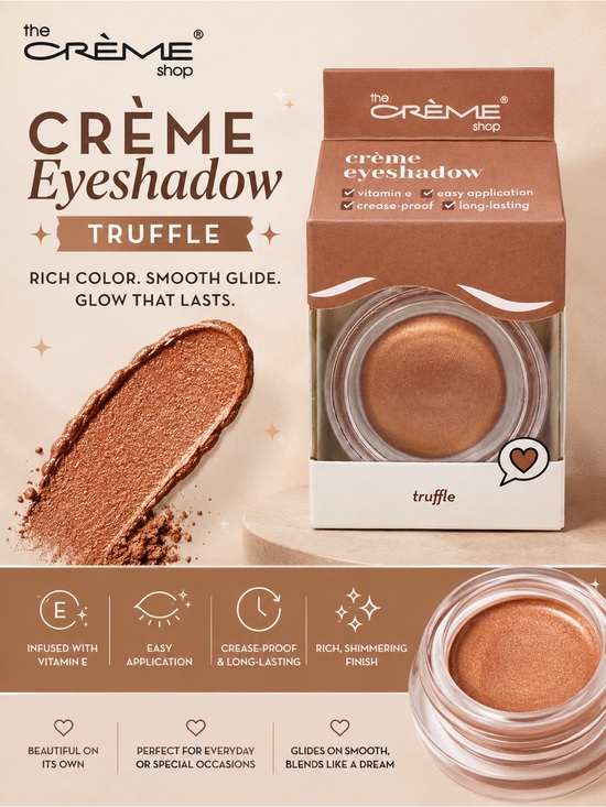 The Creme Shop Other - ✨ The Crème Shop Crème Eyeshadow – “Truffle” ✨